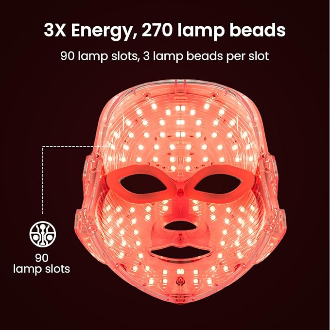 SUERBEATY Red Light Mask For Face, 7-1 Colors Red Light Face Mask, Facial - Image 4