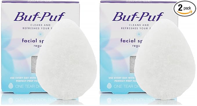 Buf-Puf Regular Facial Sponge, Dermatologist Developed, Removes Deep Down Dirt by Nexcare