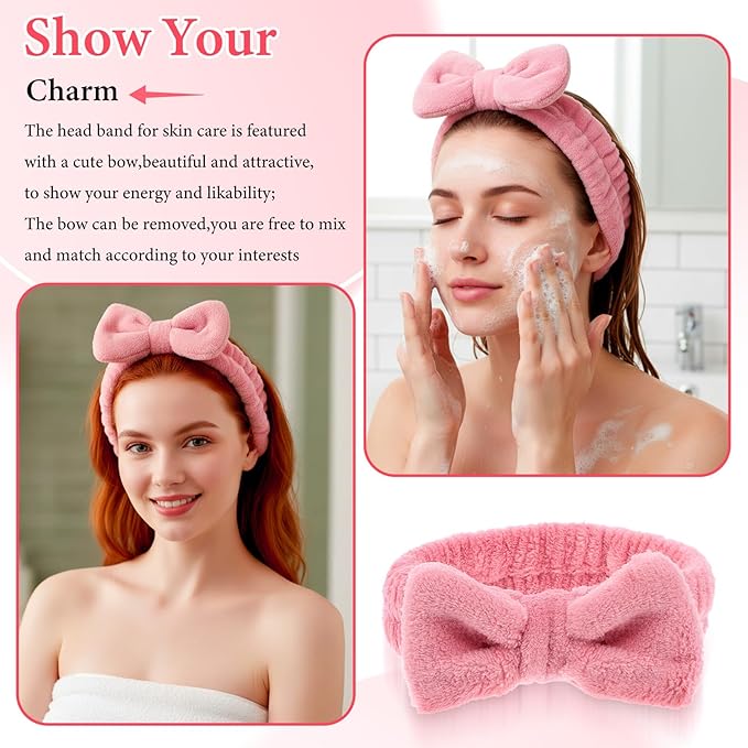 MAQUITA 24 Pcs Spa Headband for Women Facial Makeup Hair Band Bulk Skincare - Image 4