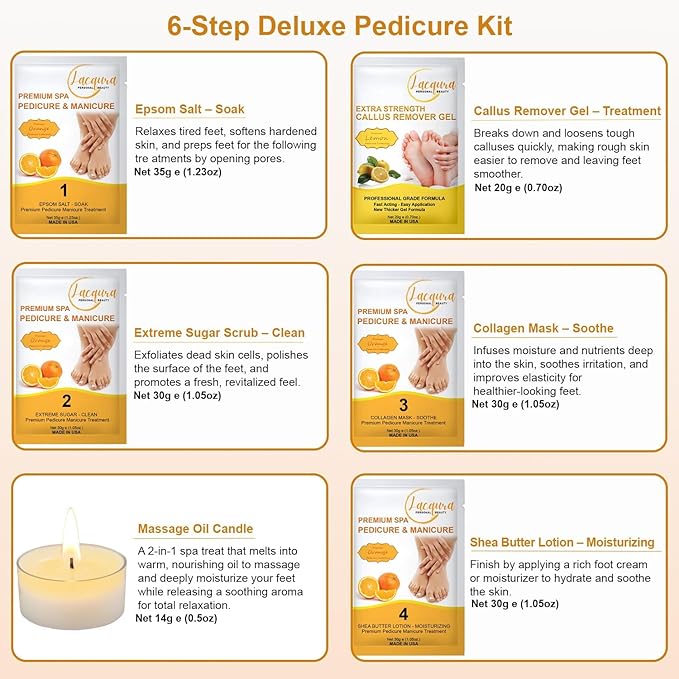 Deluxe 6 Step Pedicure Kit - Image 2