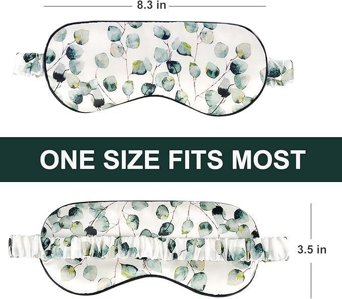 OLESILK 100% Natural Mulberry Silk Sleep Eye Mask Block Out Light, Fashion - Image 5