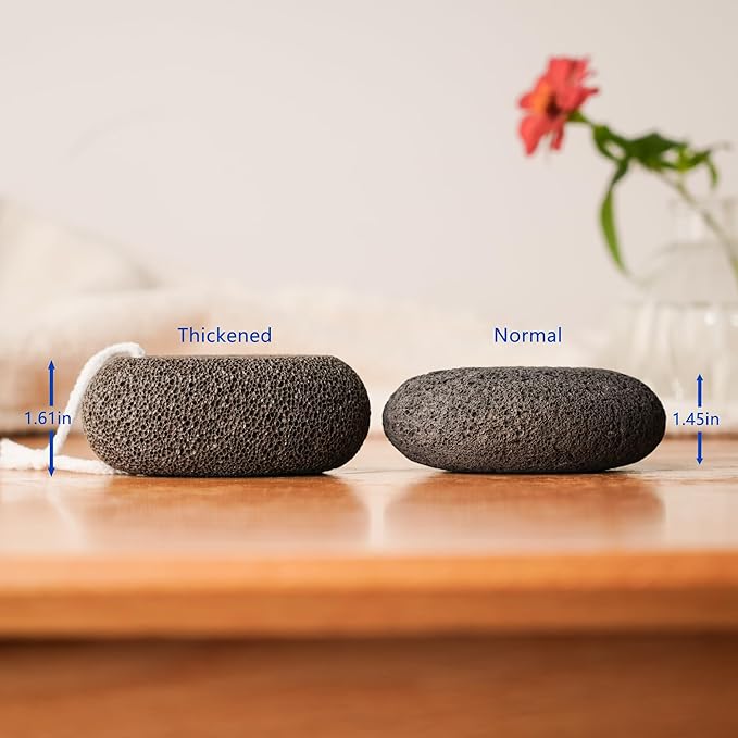 Extra Thick Pumice Stone for Feet and Hands – Ergonomic, Durable Natural Foot - Image 5