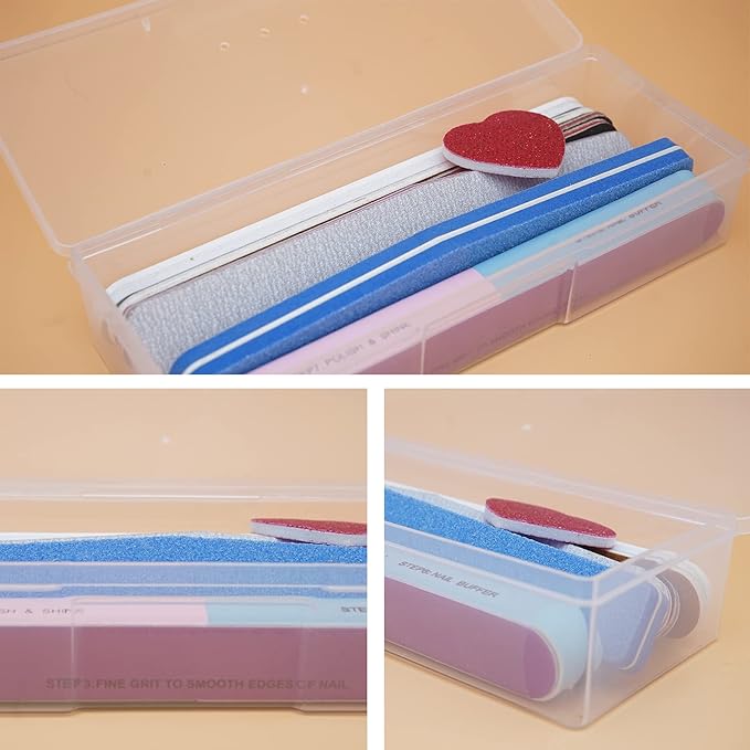 Lokyango Clear Manicure Tool Box, Personal Nail Box Storage Case - Image 5