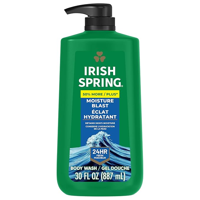 Irish Spring Mens Body Wash, Moisture Blast Body Wash by IrishSpring