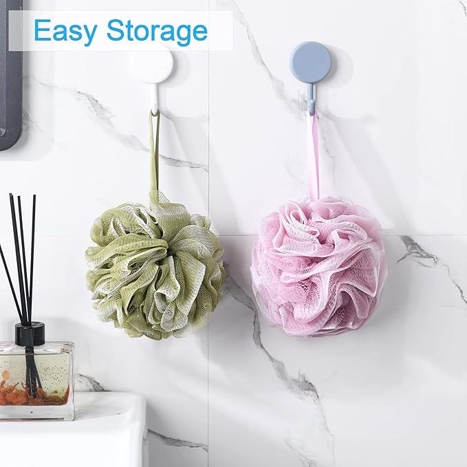 AmazerBath Loofah Sponge 60g/Piece, Exfoliating Bath Sponge Body Scrubber - Image 7