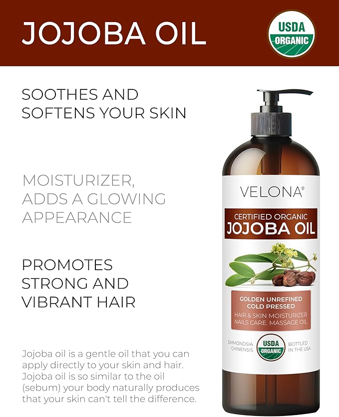 velona Jojoba Oil USDA Certified Organic - Image 2