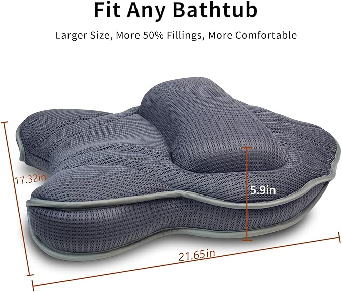 Poemland Extra Thick Large Bath Pillow - Image 3