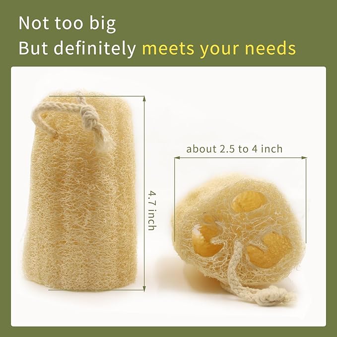 Natural Luffa Sponges Exfoliating Body Scrubber, Organic Loofah Unveil Your - Image 4