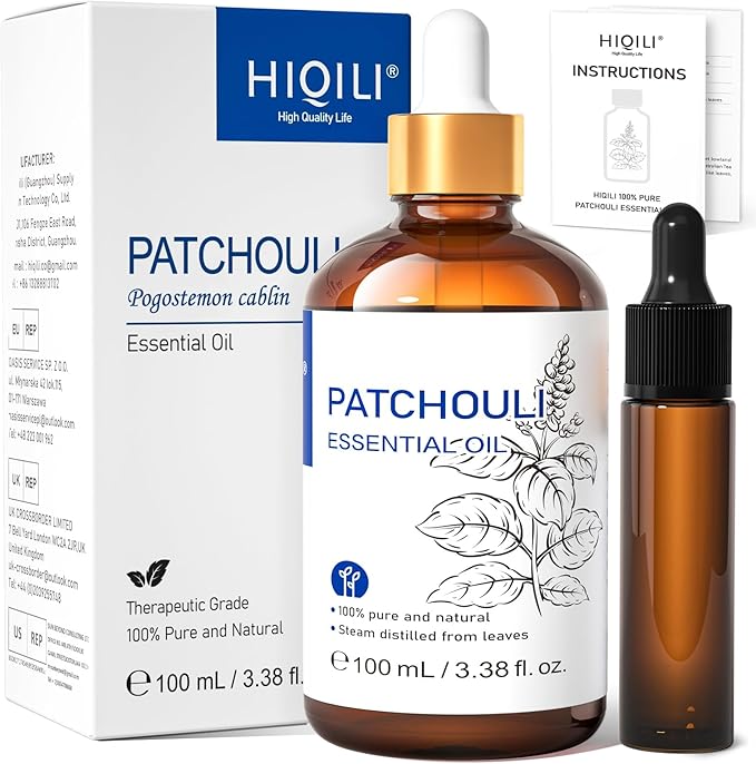 HIQILI Patchouli Essential Oil, 100% Pure & Natural by HIQILI