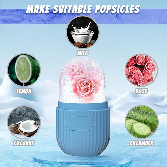 Joyeee Ice Face Roller, Reusable Silicone Mold Face Massage Eye Facial Beauty - Image 5