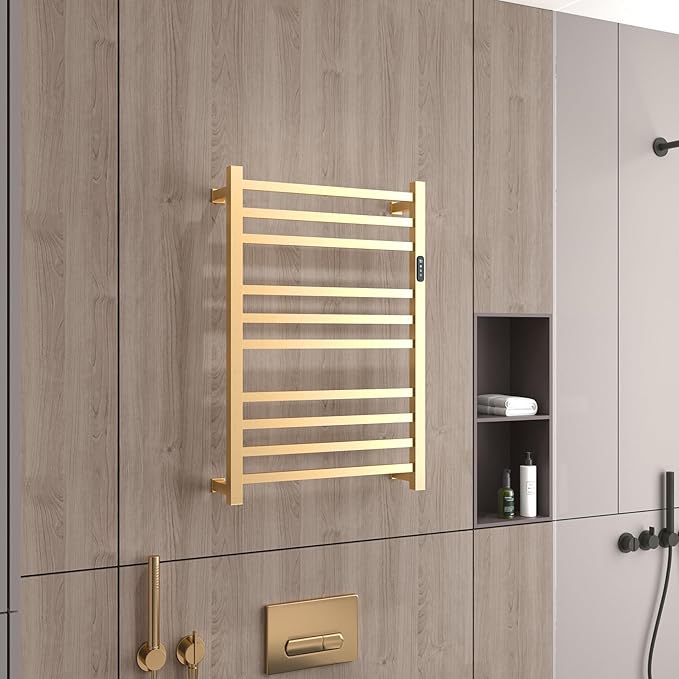 Luxury Heated Towel Rack Wall Mounted Towel Warmers, 10 Bars Towel Warmer Rack - Image 6
