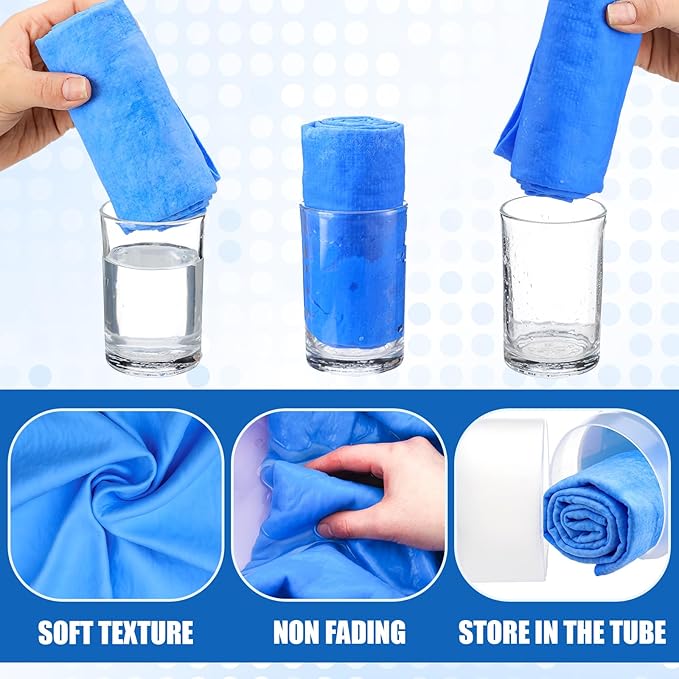 SmoothNovelty 2 Pack Swim Chamois Towel Water Absorbent Quick Dry Towel Shammy - Image 7