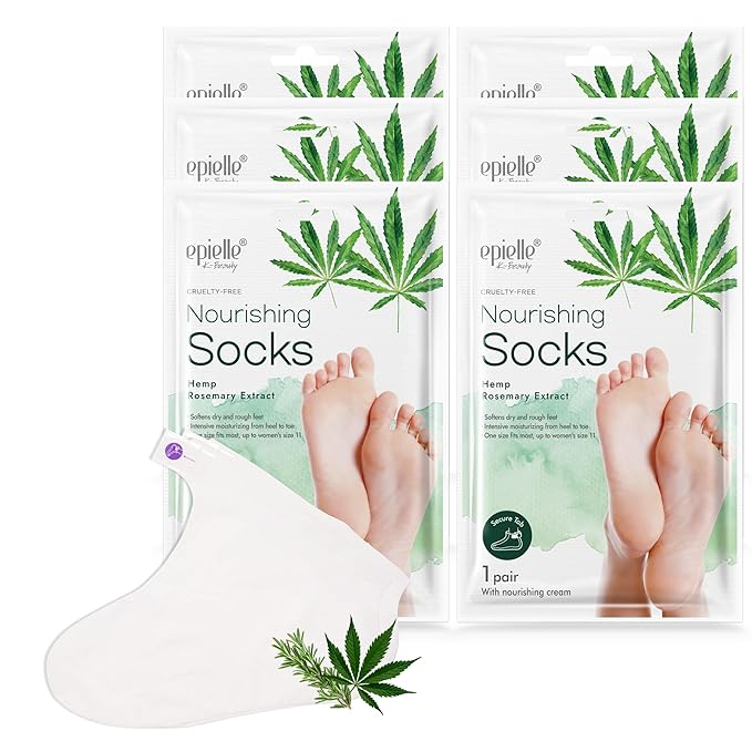 Epielle Nourishing Foot Mask 6 Pairs, Repair and Soften by Epielle