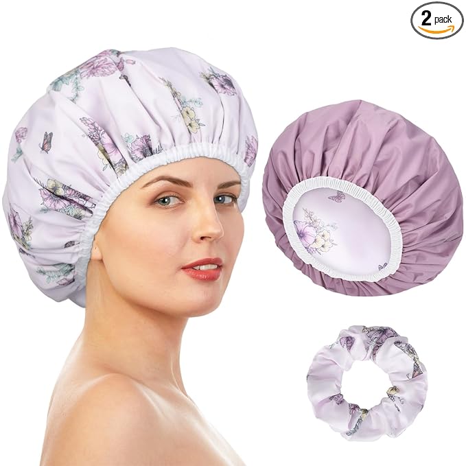 Pengxiaomei Double-Sided Shower Cap by Pengxiaomei