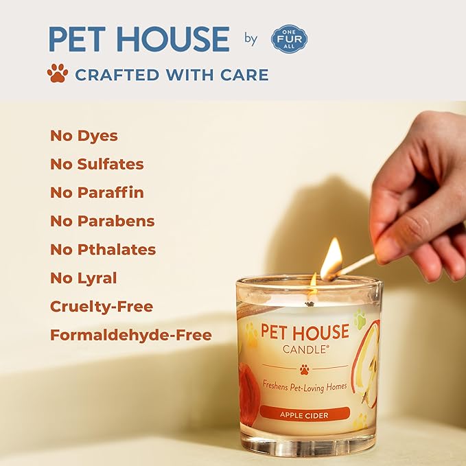One Fur All Pet House Candle 2 Pack - Image 3