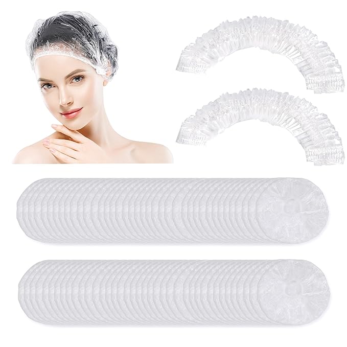 1000 PCS Upgrade Disposable Shower Caps. Ceizioes Waterproof Hair Bath Caps. by Ceizioes
