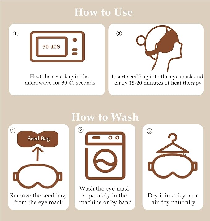 Heated Eye Mask, Moist Warm Compress Microwave - Image 8