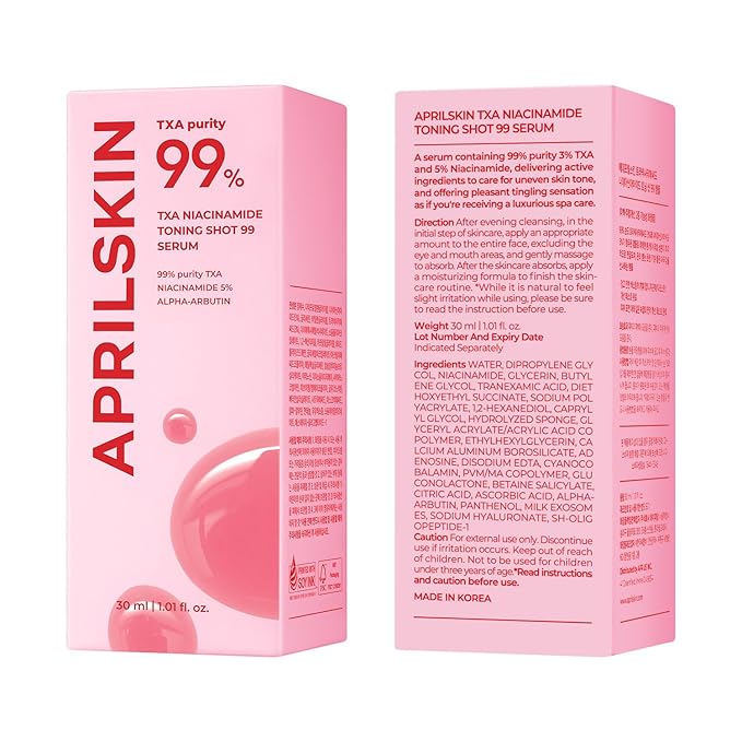 APRILSKIN TXA Niacinamide Toning Shot 99 Spicule Facial Serum｜Skin Booster Serum - Image 9