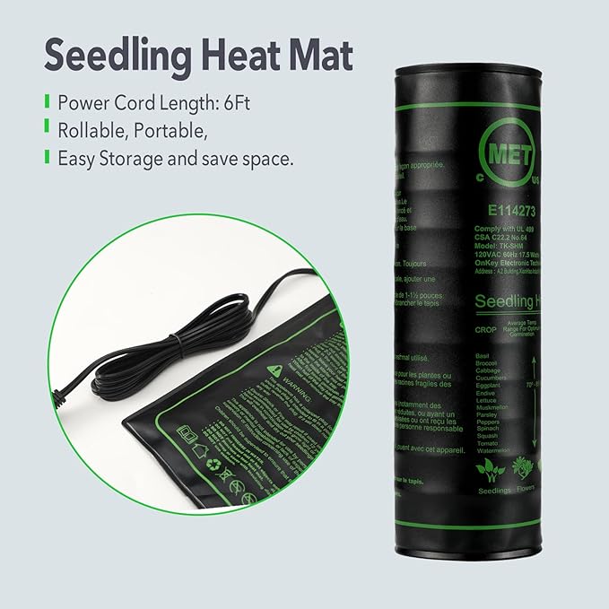 Seedling Heat Mat with ETL Listed, Warm Hydroponic Heating Pad - Image 7