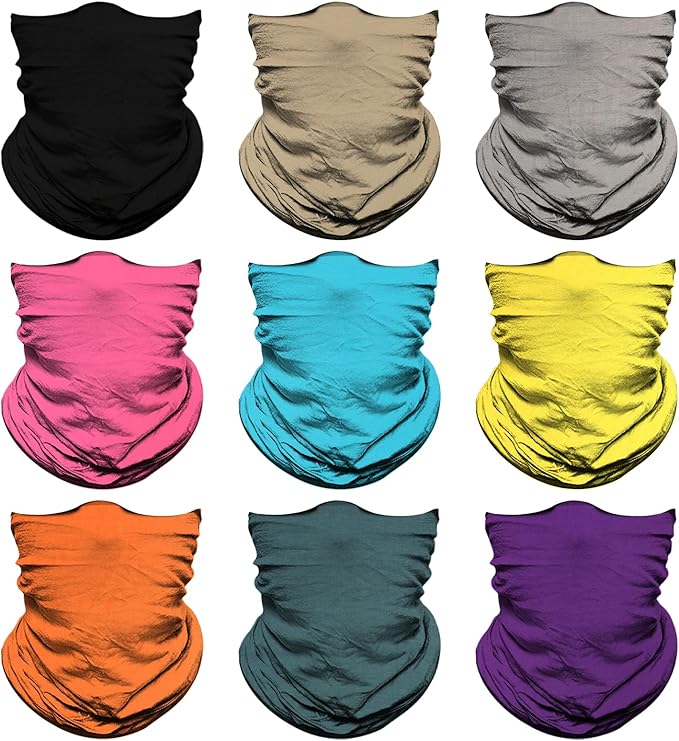 Venswell Neck Gaiter Face Mask Men Women, Seamless Bandana Rave Face Cover - Image 2