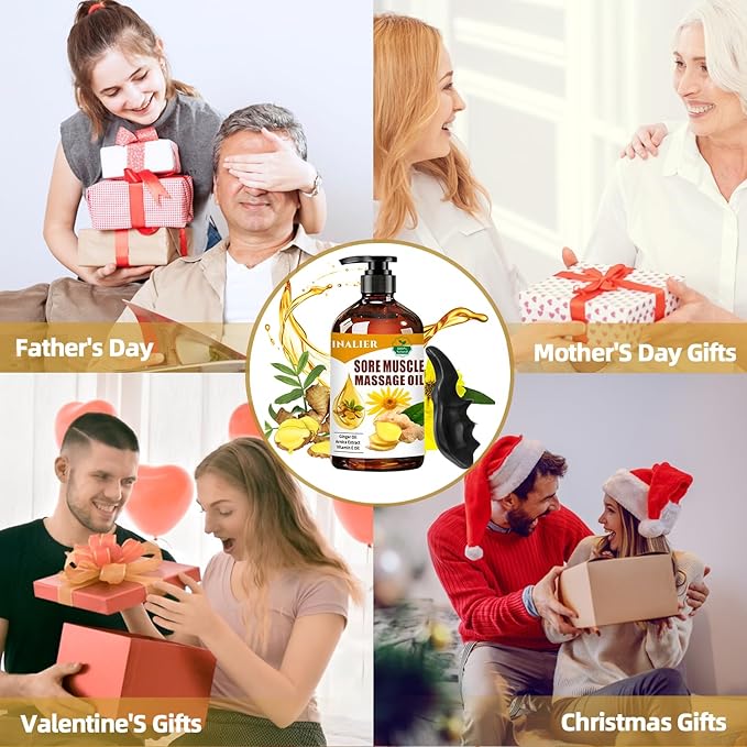 INALIER Sore Muscle Massage Oil, Gift - Image 7