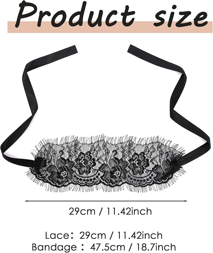 FRESHME Lace Blindfold Sleep Mask - Image 4