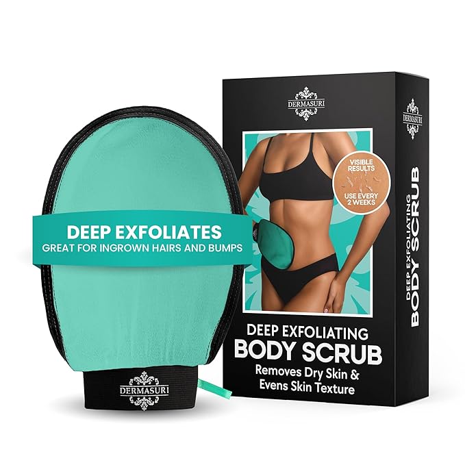 Dermasuri - Deep Exfoliating Glove - Korean Exfoliating Mitt & Body Scrubber - by Dermasuri