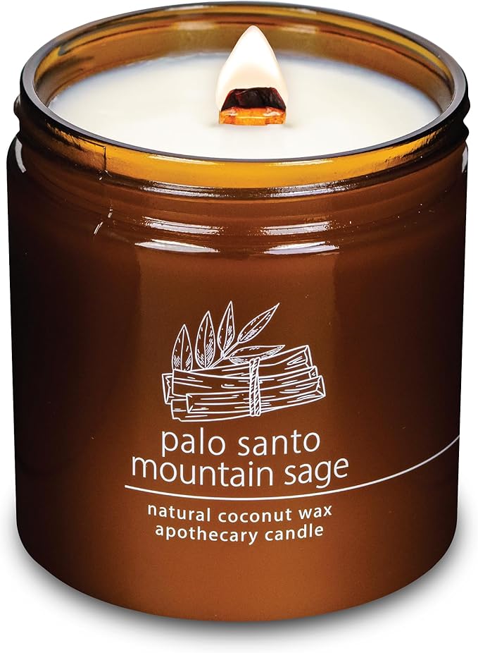 Hemlock Park Palo Santo Mountain Sage Apothecary Hand-Poured Scented Candle | by HemlockPark