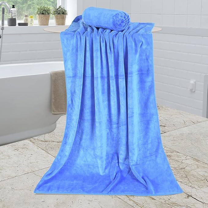 JML Bath Towel, Microfiber Bath Towels Set 4 Pack 30" x 60" - Image 8