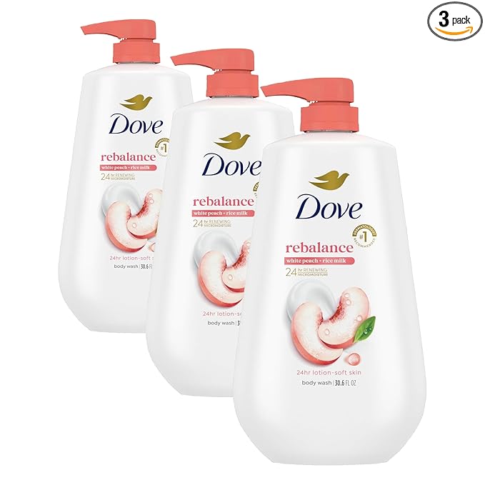 Dove Body Wash Rebalance White Peach & Rice Milk by Dove