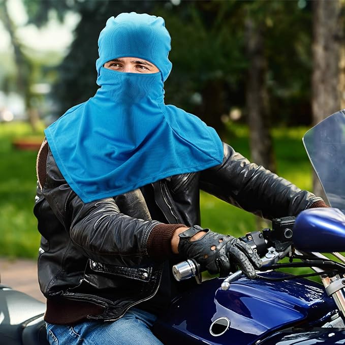 SATINIOR 3 Piece Balaclava Face Cover Sun Protection Neck Cover Summer - Image 4