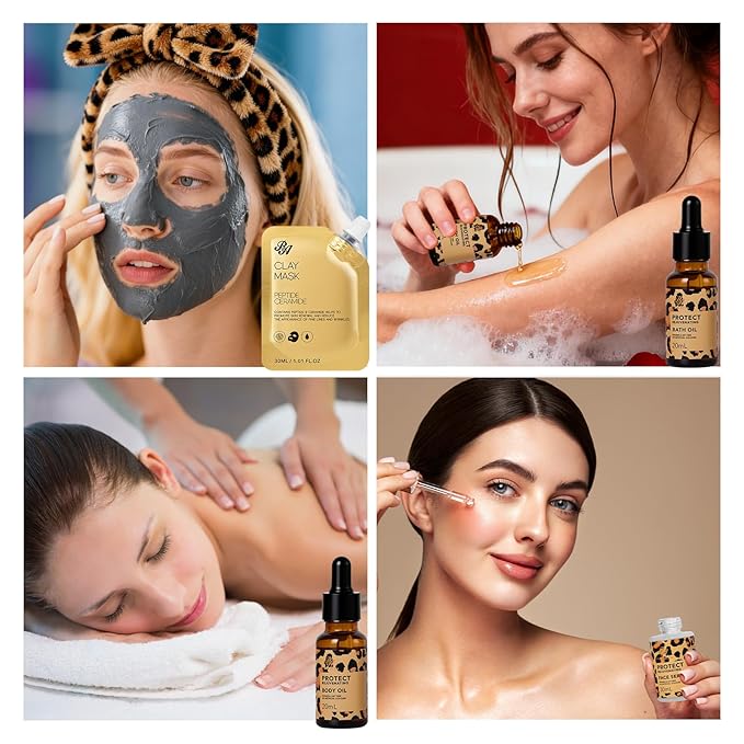 23 Pcs Mother's Day Gift for Mom, Leopard Skin Care Set for Women, Bath and - Image 6
