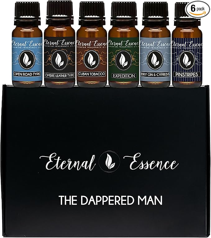 Eternal Essence Oils Dappered Man/Gentlemen Set of 6 Premium Fragrance Oils by EternalEssenceOils
