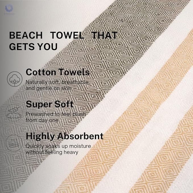 Cotton Turkish Beach Towel - Image 3
