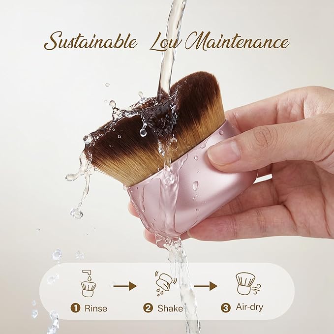 Streak-Free Kabuki Self Tanner Brush, Large Body Makeup Brush, Soft Dense Body - Image 5