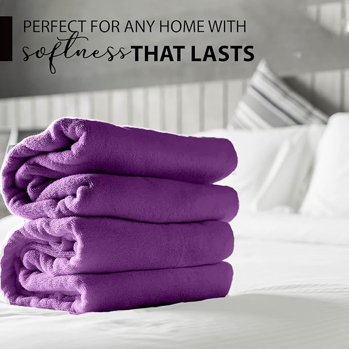 KAHAF COLLECTION 100% Cotton Bath Towels, 24x48 Pack of 6 Towels, Quick Dry - Image 6