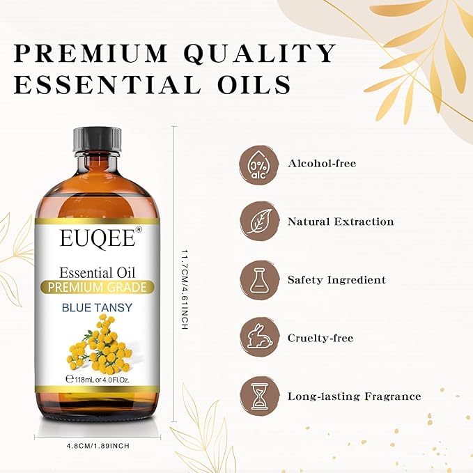 EUQEE Blue Tansy Essential Oil 118mL/4oz Pure Blue Tansy Oil Premium Essential - Image 5