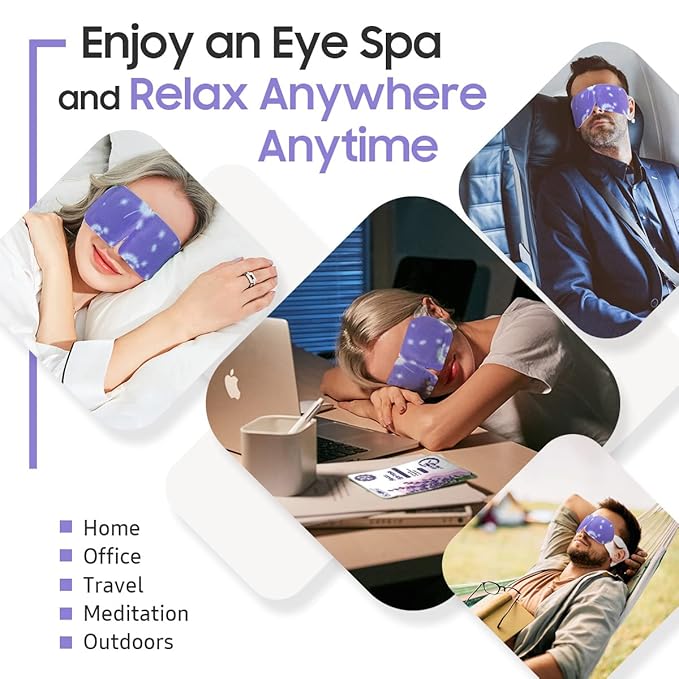 BeHoomi 20Packs Steam Eye Mask, Heated Eye Mask Warm Compress - Image 6