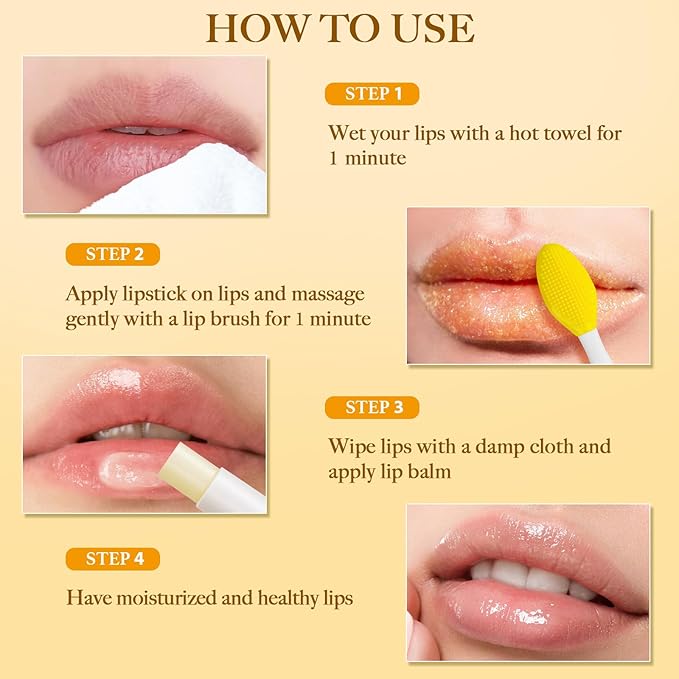 3PCS Turmeric Lip scrub 100g and Turmeric Lip Balm, Lip Scrubber Exfoliator - Image 6