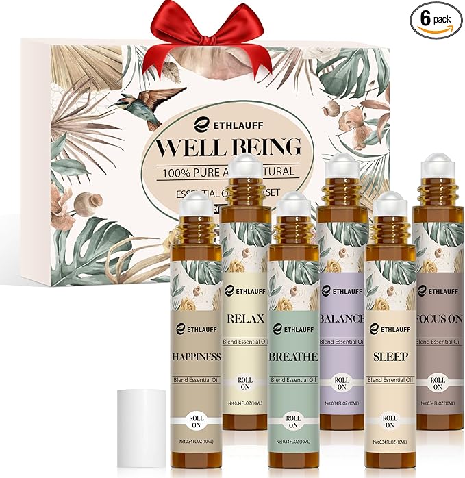 Essential Oils Roll On Set by Ethlauff