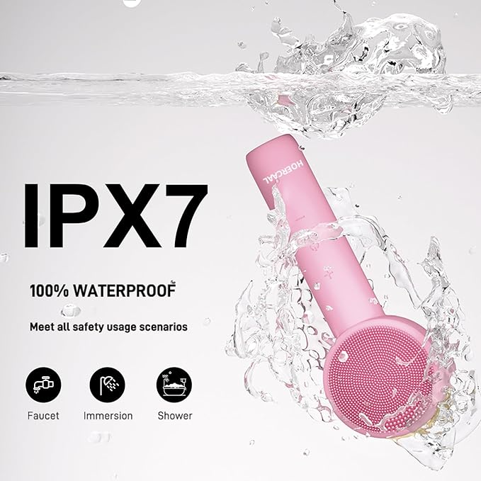 Facial Cleansing Brush Electric – Rechargeable Silicone Face Scrubber, - Image 2