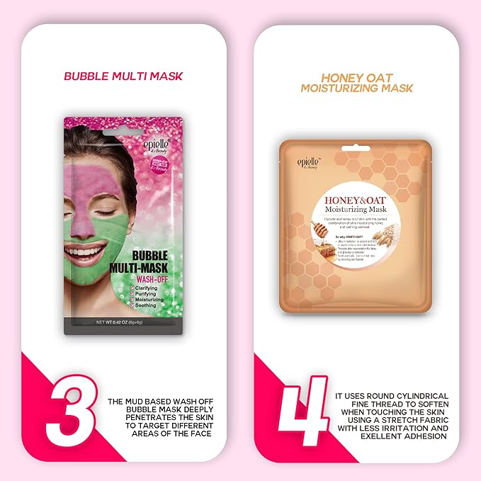 Epielle Best of K-Beauty Kit, 6 Home Spa Essentials, At-Home Spa Kit - Image 6