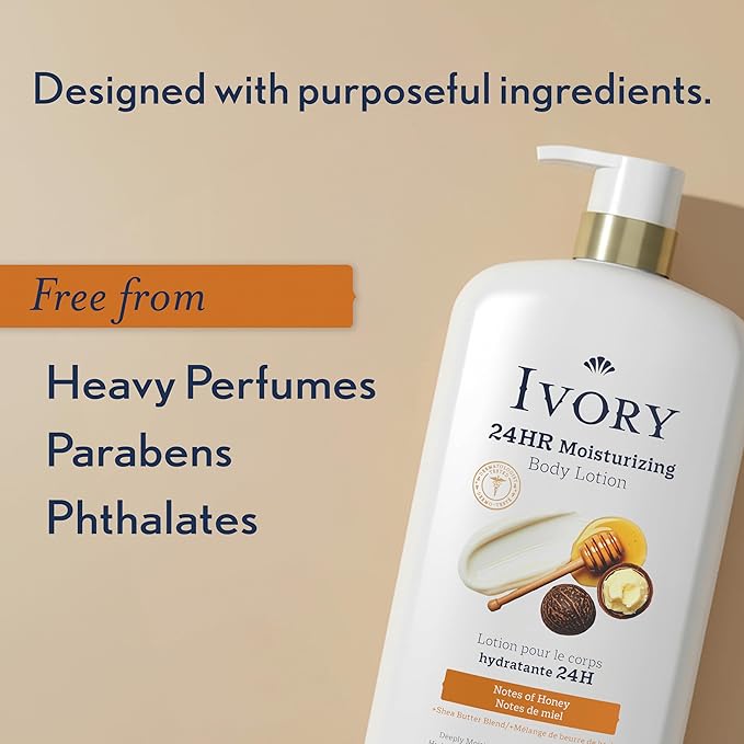 Ivory Hand & Body Lotion, 24hr Moisturizing, Repairs Extra Dry Skin, All Day - Image 9