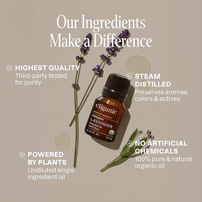 Cliganic Organic Lavender Essential Oil - Image 3