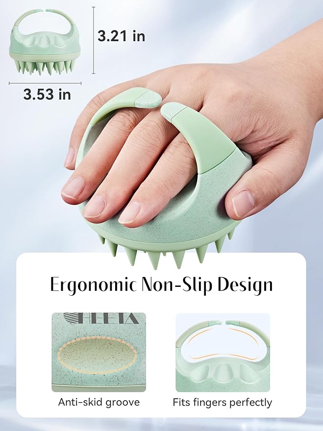 HEETA Scalp Massager with Soft Silicone Bristles - Image 2