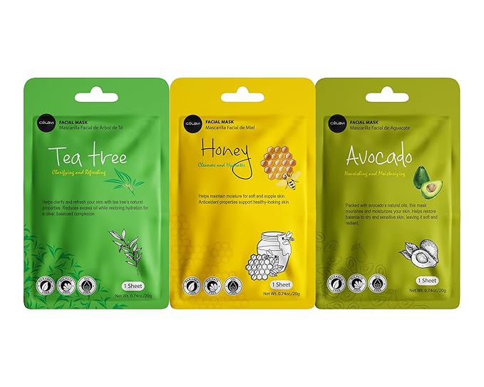 Celavi Essence Facial Face Mask Paper Sheet Korea Skin Care Moisturizing 9 Pack - Image 8