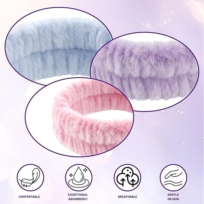 3 PCS Spa Headbands for Women - Image 3