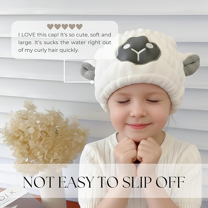 Microfiber Hair Towel Wrap for Kids, Absorbent Quick Girls Boys Hair Drying - Image 2