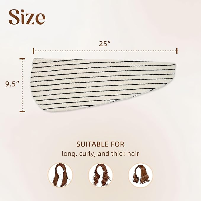 Jacquotha Cotton Hair Towel Wrap - Image 3
