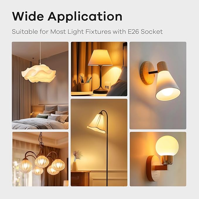 Linkind A19 LED Light Bulbs Dimmable, 100W Equivalent Light Bulbs, 2700K Soft - Image 9